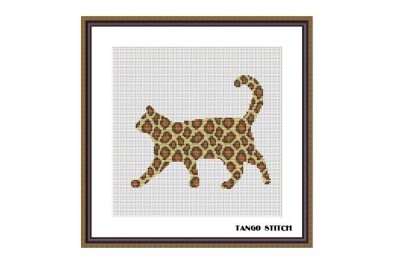 A Seller's Look at the Leopard Print Cat Cross Stitch