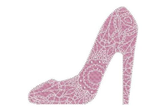 A Sensitive and Sweet High Heel Design for Embroidered Gifts
