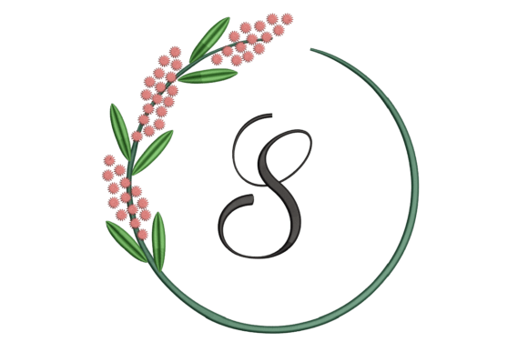 Monogram S: A Summer-Soft Floral Monogram