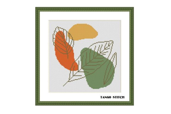Reviewing the Abstract Leaves Cross Stitch Pattern for Branded Merchandise